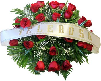 Funeral Cushion with Roses teleROSA